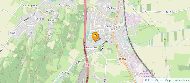 localisation de l'entreprise JACROT JNM  SENNECEY-LE-GRAND