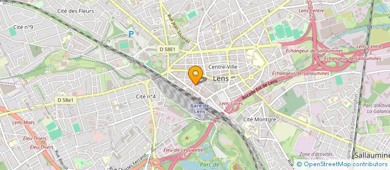 localisation de l'entreprise JACS 2  LENS