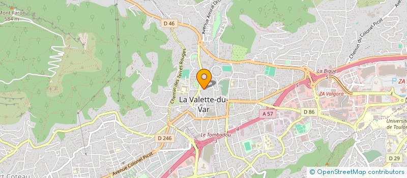 localisation de l'entreprise JACS à LA VALETTE DU VAR