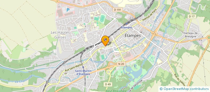 localisation de l'entreprise JACS  ETAMPES