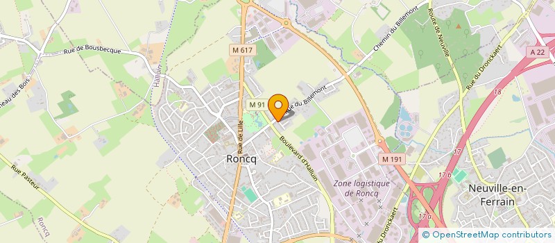 localisation de l'entreprise JACS à RONCQ