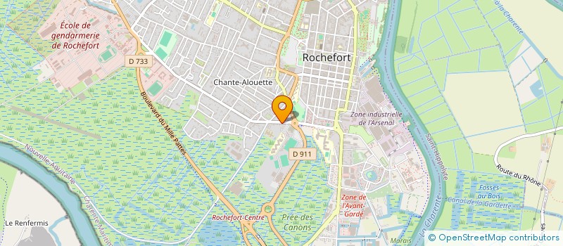 localisation de l'entreprise JACSAN  ROCHEFORT