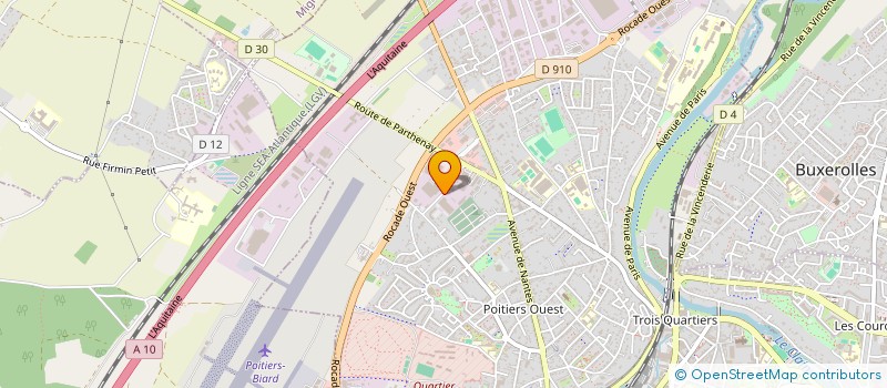 localisation de l'entreprise JACTINE à POITIERS