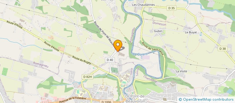 localisation de l'entreprise JACUPSA à ROMAGNIEU
