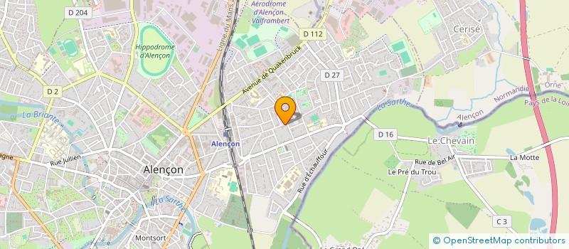 localisation de l'entreprise JACUT à ALENCON