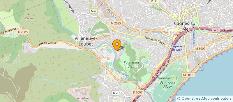 localisation de l'entreprise JACVAN EVENTS à VILLENEUVE-LOUBET