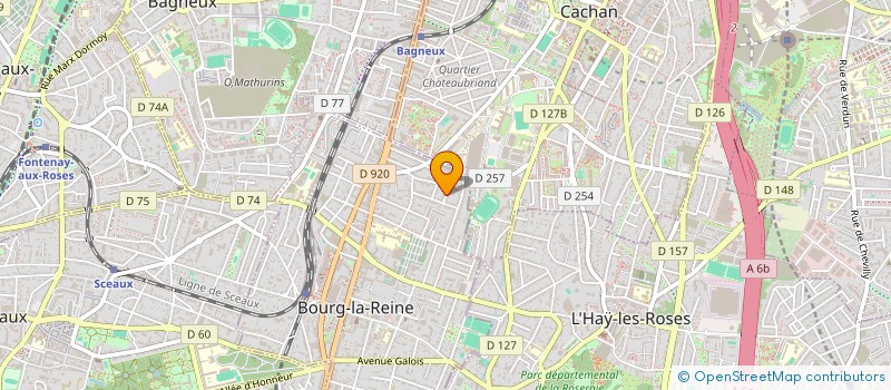 localisation de l'entreprise JACX à BOURG-LA-REINE