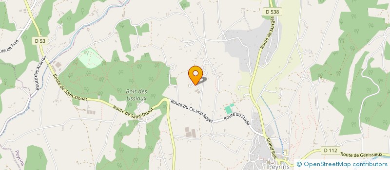 localisation de l'entreprise JACYE  PEYRINS