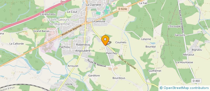 localisation de l'entreprise JACYNIUCK à SAINT-GEOURS-DE-MAREMNE