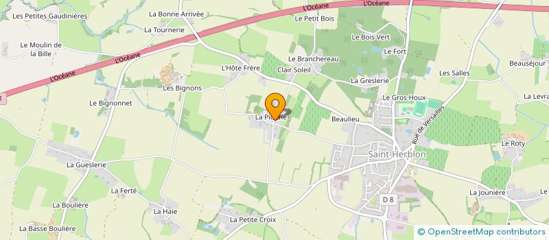 localisation de l'entreprise JAD 44 à VAIR-SUR-LOIRE