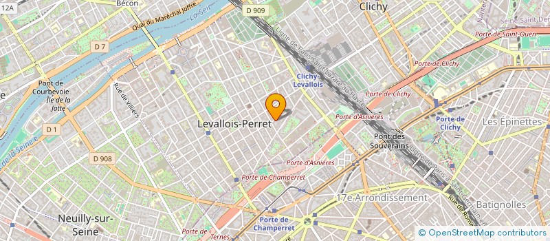 localisation de l'entreprise JAD AMBULANCES à LEVALLOIS-PERRET