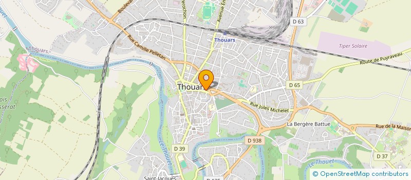 localisation de l'entreprise JAD SARL  THOUARS