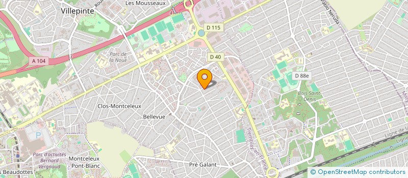 localisation de l'entreprise JAD TAXIS à VILLEPINTE