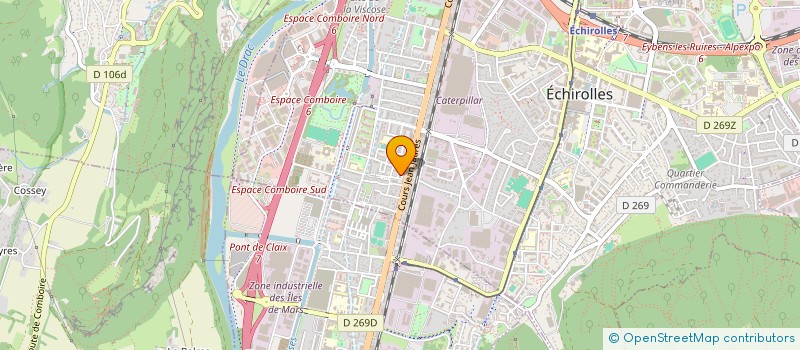 localisation de l'entreprise JAD TELECOM à ECHIROLLES