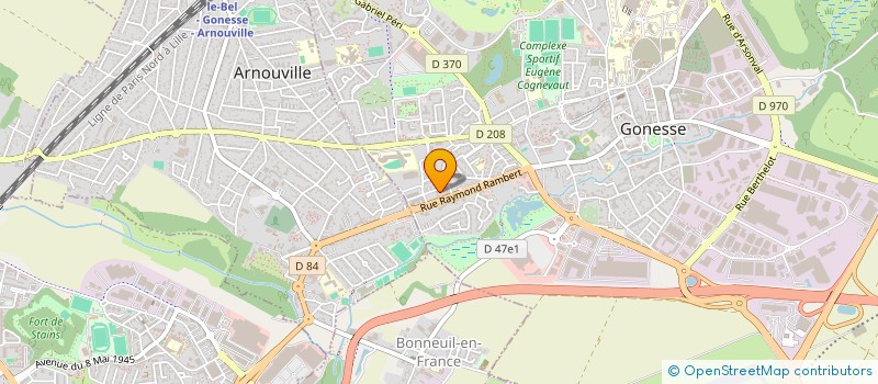 localisation de l'entreprise JAD TRANS. 7 à GONESSE