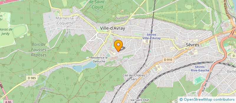 localisation de l'entreprise JAD TRANSPORT  VILLE-D'AVRAY