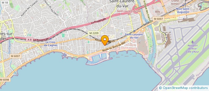 localisation de l'entreprise JAD06 à SAINT-LAURENT-DU-VAR