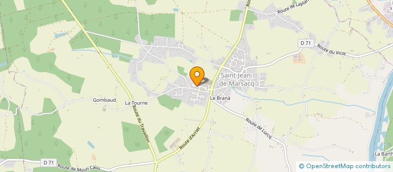 localisation de l'entreprise JAD40 PATRIMOINE  SAINT-JEAN-DE-MARSACQ