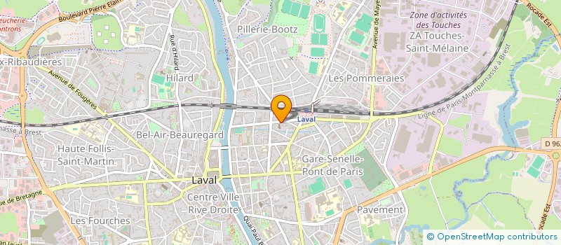 localisation de l'entreprise JADA à LAVAL