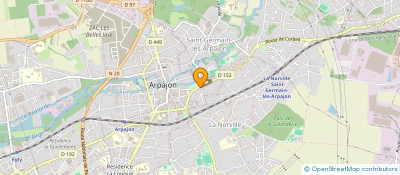 localisation de l'entreprise JADAL 2  ARPAJON