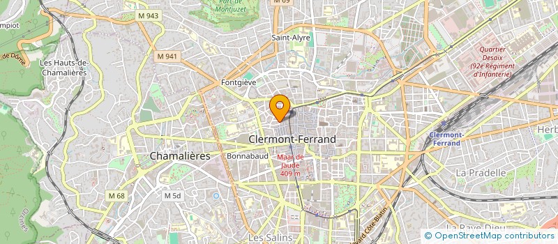 localisation de l'entreprise JADANI  CLERMONT-FERRAND