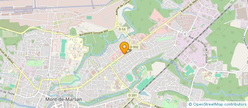 localisation de l'entreprise JADARM à MONT-DE-MARSAN