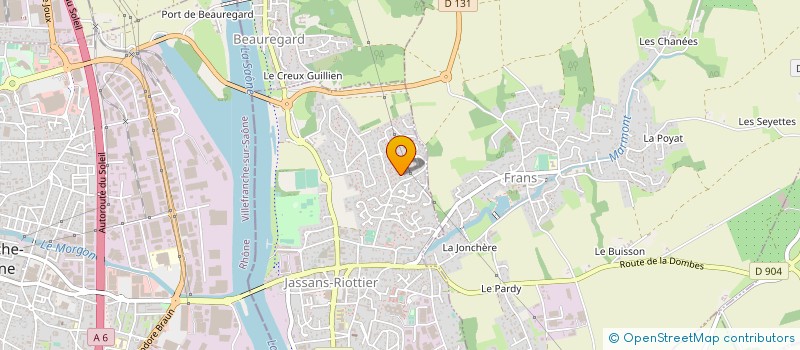 localisation de l'entreprise JADC à JASSANS-RIOTTIER