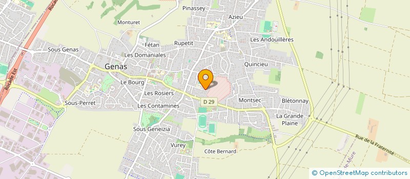 localisation de l'entreprise JADDE  GENAS