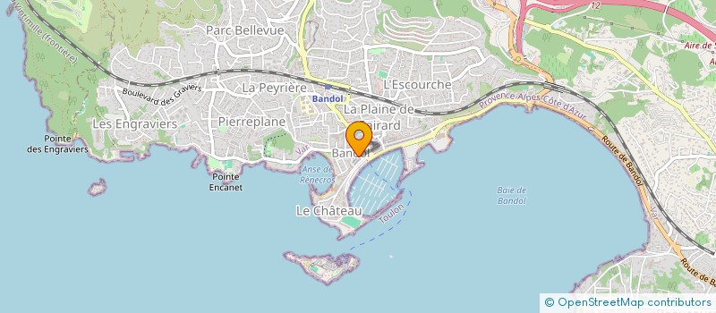 localisation de l'entreprise JADE 22 à BANDOL