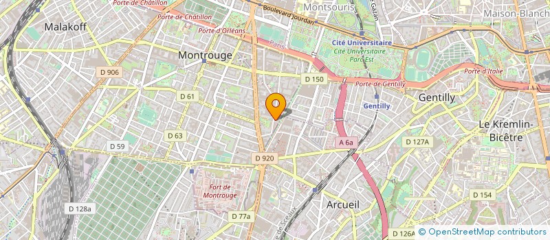 localisation de l'entreprise JADE à MONTROUGE