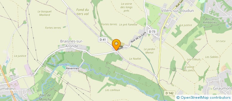 localisation de l'entreprise JADE à BRAISNES-SUR-ARONDE