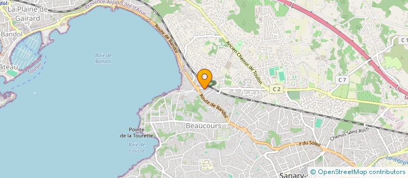 localisation de l'entreprise JADE à SANARY-SUR-MER