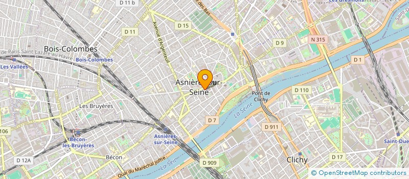 localisation de l'entreprise JADE à ASNIERES-SUR-SEINE