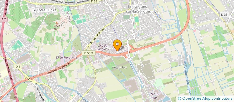 localisation de l'entreprise JADE  ENTRAIGUES-SUR-LA-SORGUE