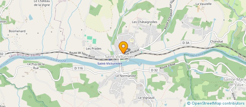 localisation de l'entreprise JADE à SAINT-VICTURNIEN