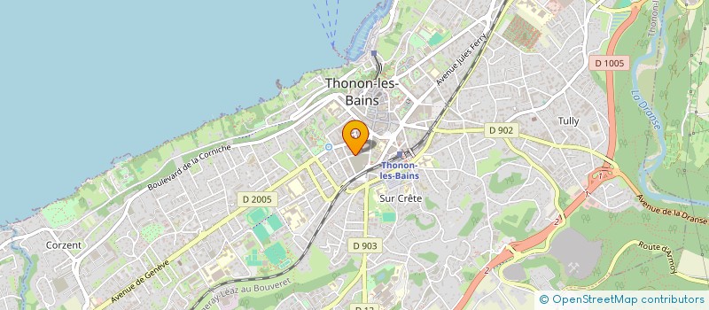 localisation de l'entreprise JADE à THONON-LES-BAINS