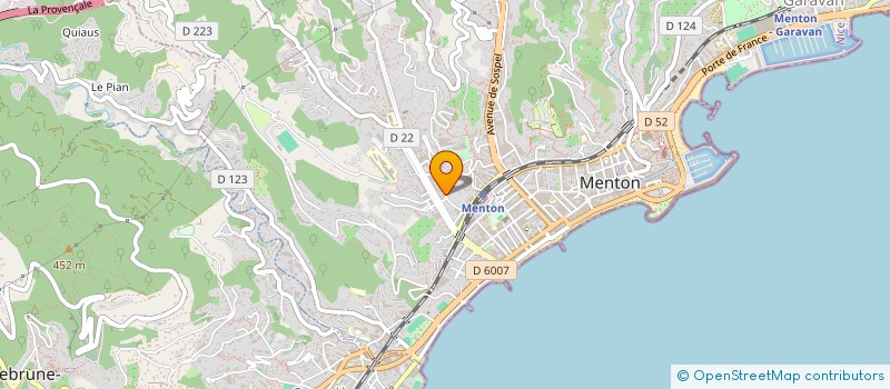 localisation de l'entreprise JADE à MENTON