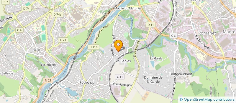 localisation de l'entreprise JADE  CONDAT-SUR-VIENNE