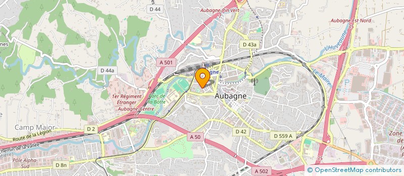 localisation de l'entreprise JADE à AUBAGNE