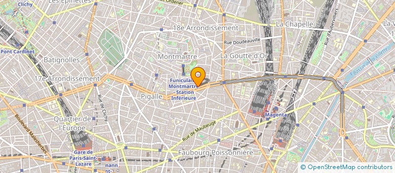 localisation de l'entreprise JADE  PARIS 18