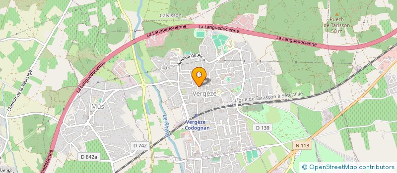 localisation de l'entreprise JADE à VERGEZE