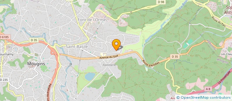localisation de l'entreprise JADE à MOUGINS