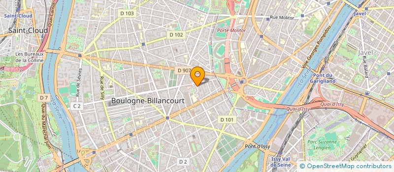 localisation de l'entreprise JADE à BOULOGNE-BILLANCOURT