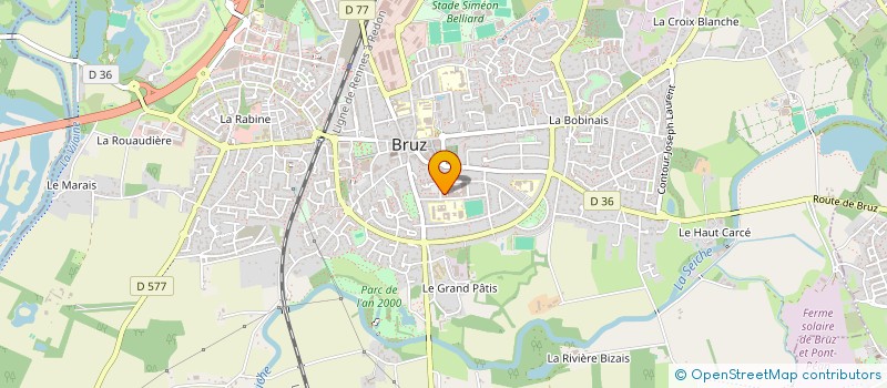 localisation de l'entreprise JADE à BRUZ