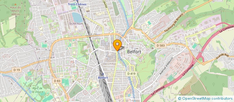 localisation de l'entreprise JADE à BELFORT