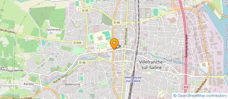 localisation de l'entreprise JADE à VILLEFRANCHE-SUR-SAONE