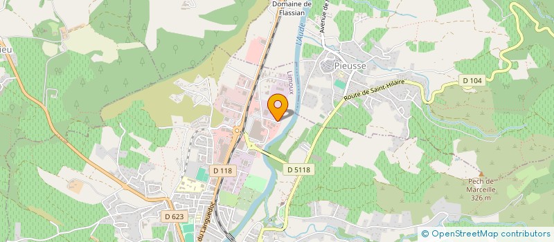 localisation de l'entreprise JADE à LIMOUX
