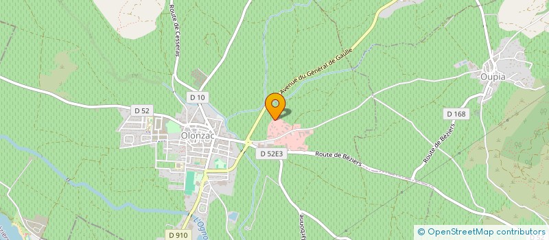 localisation de l'entreprise JADE  OLONZAC