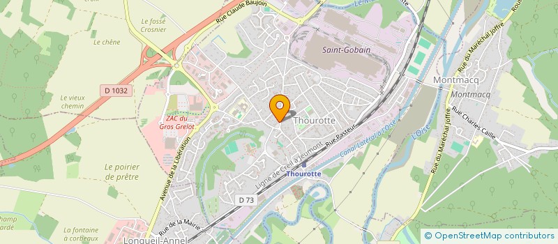 localisation de l'entreprise JADE  THOUROTTE