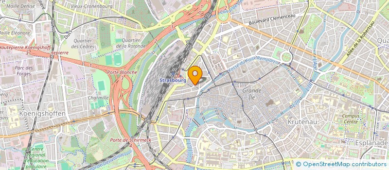localisation de l'entreprise JADE à STRASBOURG